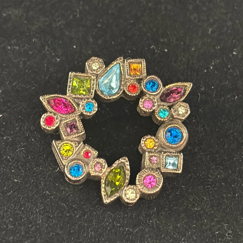 Patricia Locke Soiree Multi-Color Austrian Crystal Brooch